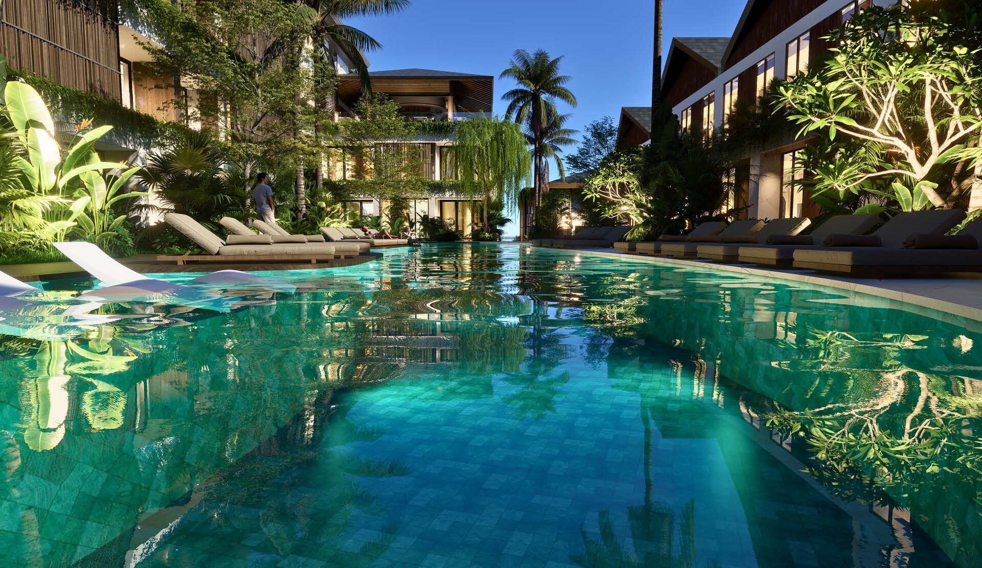 Rendering · Lagoon pool